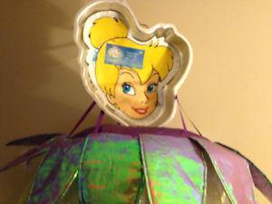 Disney Tinker Bell purple fairy bed canopy + Wilton Cake Pan