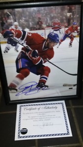 Erik Cole autographed hockey picture