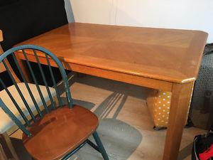 [FREE] Dining table and 4 chairs