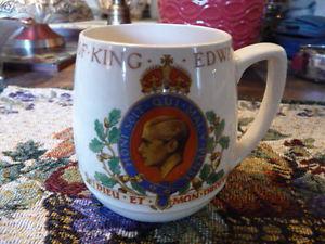 Fine English Porcelain Coronation Mug For Edward 8th