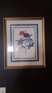 Floral Print Framed Picture