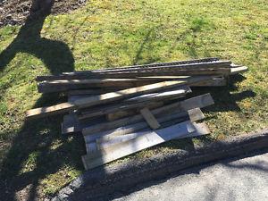 Free wood from fence