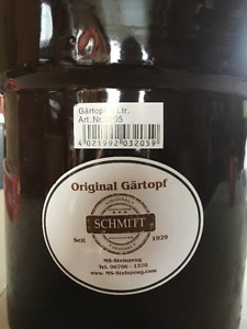 Gavrtopf - German Style Fermentation Pot