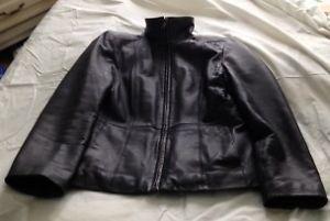 Gently used Ladies Brown leather Jacket – Size 8