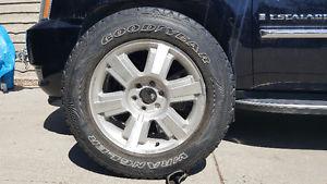 Goodyear tire with rim
