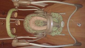 Graco baby swing with removable bouncy chair