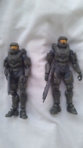Halo 4 Figures! 2 Halo 4 Master Chief figures!