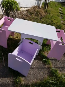Kids Table With Storage