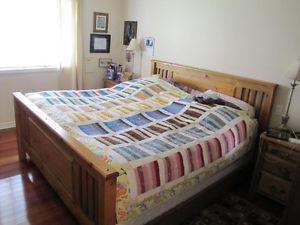 King size bed and a twin bed