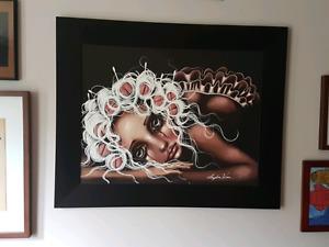 Large Angelina Wrona framed picture