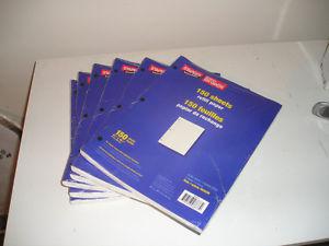 Loose leaf sheets (packages)