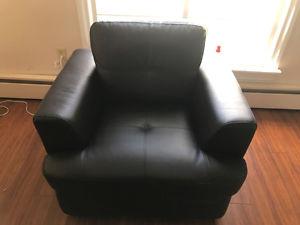 MINT CONDITION FAUX LEATHER SOFA AND LOVESEAT FOR SALE.