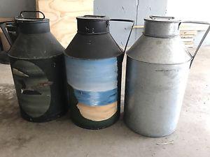 Milk cans for sale!