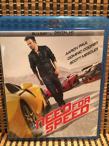 Need For Speed: The Movie (Blu-ray, ) Aaron Paul/Action