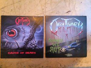 Obituary vinyl record lot death metal 1st press
