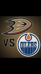 Oilers vs. Ducks game 4 Club Zone - perfect height!