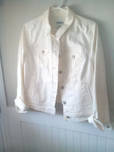 Old Navy white denim jacket