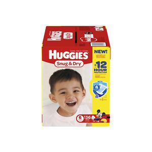 Pampers, size 6 huggies
