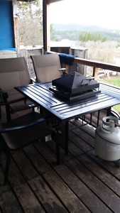 Patio/bbq table & chair's