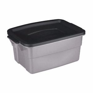 RUBBERMAID LARGE STORAGE TOTES WITH COVERS -INDOOR/OUTDOOR