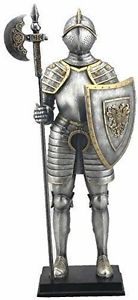 Replica knight with shield and spear
