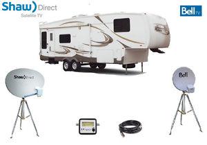 SHAW DIRECT / TELUS / BELL DISH OR TRIPOD FOR CAMPING, RV
