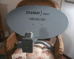 Satellite Dish w New Triple XKU LNB SHAW DIRECT