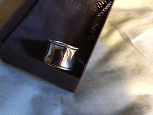 Silpada Silver Hammered Cuff Ring - New