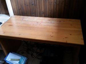 Simple wood desk