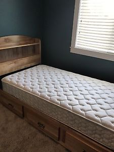 Single bed with matching nightstand