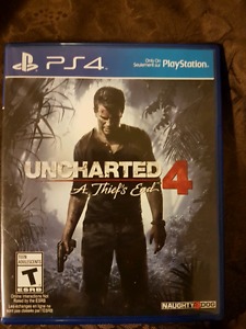 UNCHARTED 4 A thief 's End game.PS4 version.