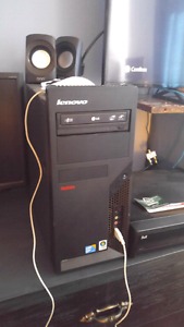 Upgradable desktop with monitor