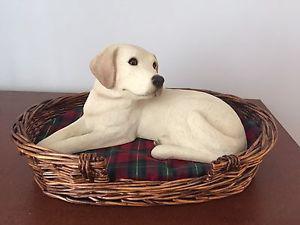 Yellow Labrador sculpture