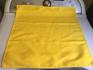 Yellow cloth napkins