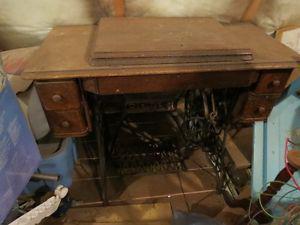antique Singer sew machine