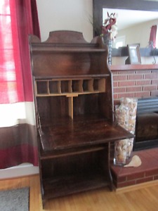 antique upright desk / hutch