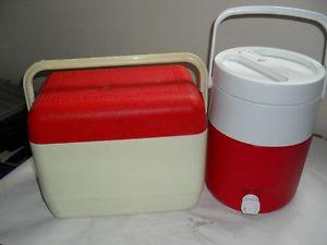 cooler complete with freezer pack on lid