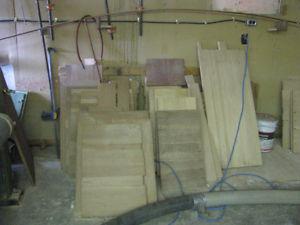 glued hardwood panels