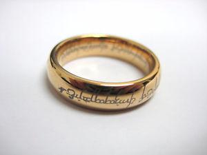 lord of the rings 18k gold coverd