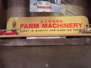 vintage j i case farm machiney metal sign