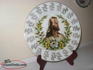 A "JESUS" Display Plate W/Rack