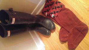 AUTHENTIC HUNTER BOOTS AND SOCKS