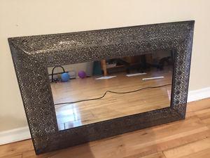 Beautiful Mirror with ornate metal frame