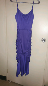 Beautiful Silky Purple Dress (9-10) Medium