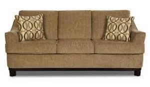 Camel-Coloured Couch & Loveseat