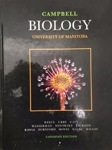 Campbell Biology Canadian Edition with sample exam for (u of