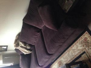 Chenille couch brown $250