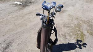 Clubs and bag