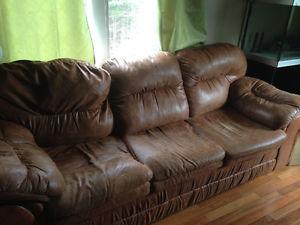 Couch and love seat