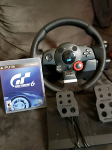 Gaming wheel and pedal and game